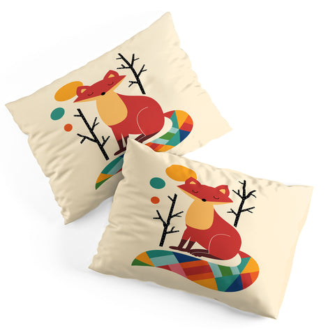 Andy Westface Rainbow Fox Pillow Shams