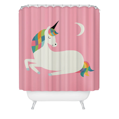 Andy Westface Unicorn Happiness Shower Curtain