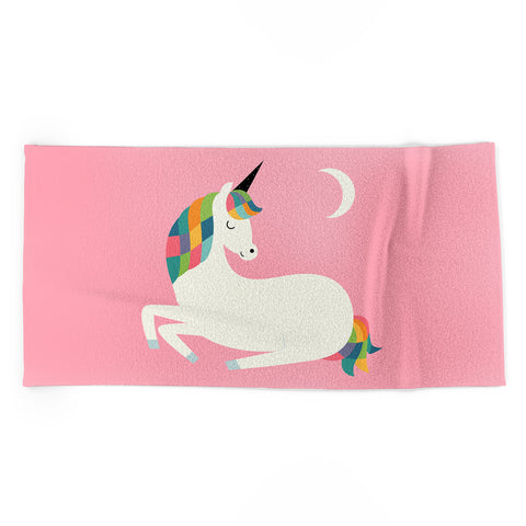 Andy Westface Unicorn Happiness Beach Towel