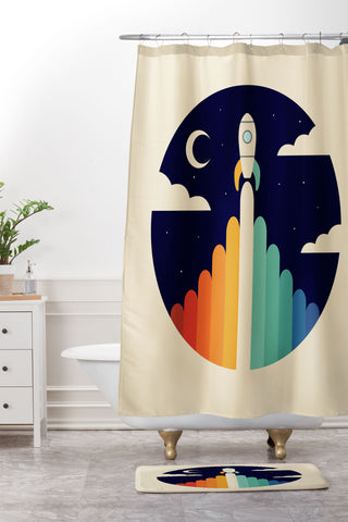 Andy Westface Up 1 Shower Curtain And Mat