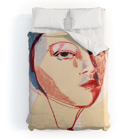 Angel Hernandez Summer Portrait Duvet Cover