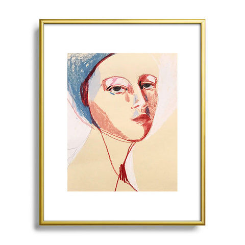 Angel Hernandez Summer Portrait Metal Framed Art Print