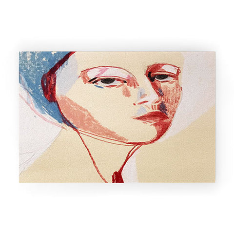 Angel Hernandez Summer Portrait Welcome Mat