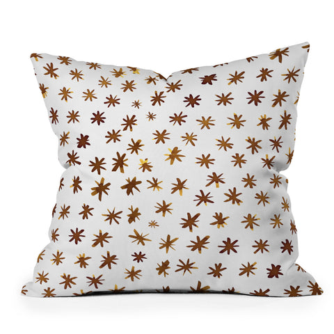 Angela Minca Amber stars Throw Pillow