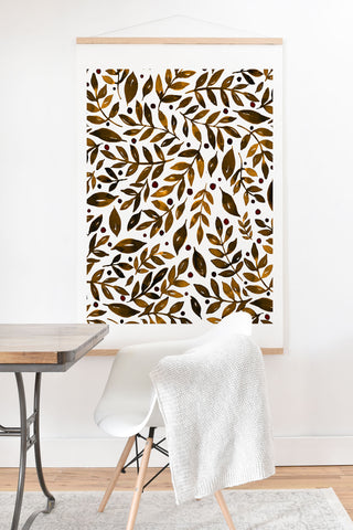 Angela Minca Autumn branches Art Print And Hanger