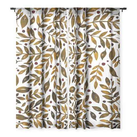 Angela Minca Autumn branches Sheer Non Repeat