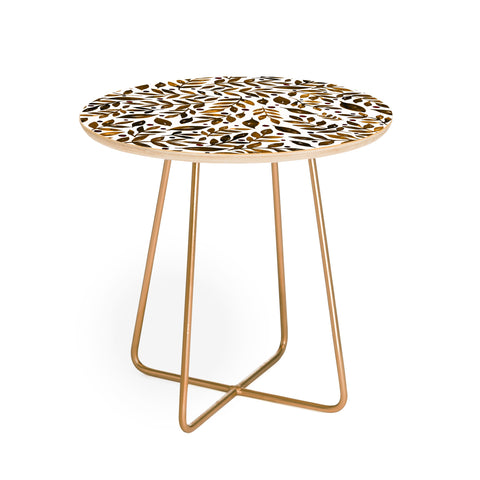 Angela Minca Autumn branches Round Side Table