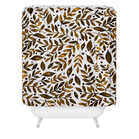 Angela Minca Autumn branches Shower Curtain