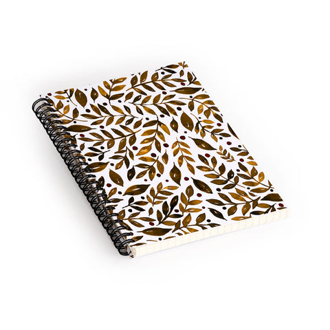 Angela Minca Autumn branches Spiral Notebook