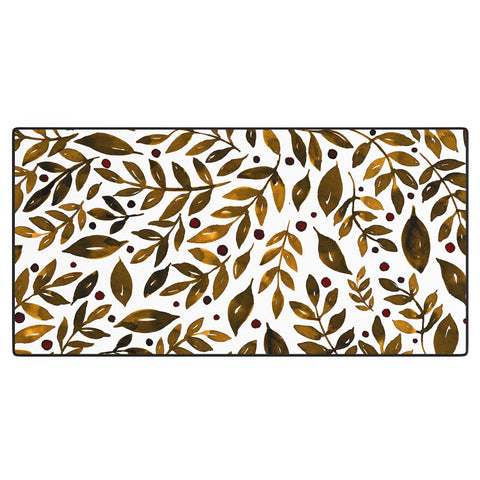 Angela Minca Autumn branches Desk Mat