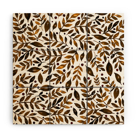 Angela Minca Autumn branches Wood Wall Mural