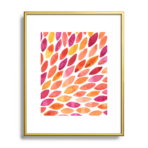 Angela Minca Autumn burst Metal Framed Art Print