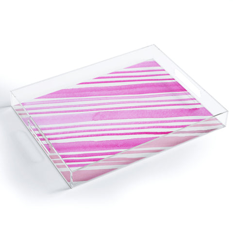 Angela Minca Candy stripes Acrylic Tray