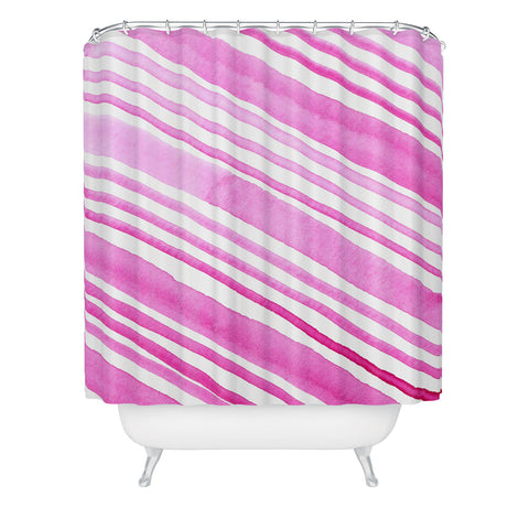Angela Minca Candy stripes Shower Curtain