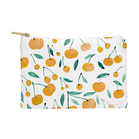 Angela Minca Cherries yellow and green Pouch