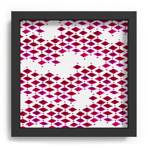 Angela Minca Diamonds viva magenta Recessed Framing Square