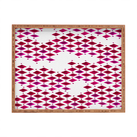 Angela Minca Diamonds viva magenta Rectangular Tray