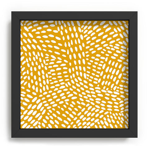 Angela Minca Dot lines ochre Recessed Framing Square