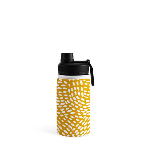 Angela Minca Dot lines ochre Water Bottle