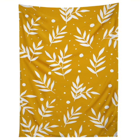 Angela Minca Magical branches ochre Tapestry