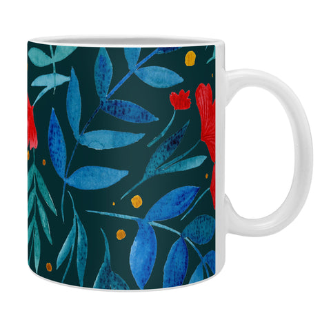 Angela Minca Magical garden teal Coffee Mug