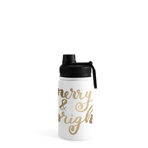 Angela Minca Merry and bright gold Water Bottle