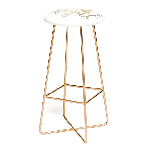 Angela Minca Merry and bright gold Bar Stool