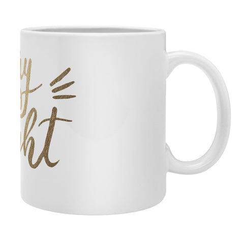 Angela Minca Merry and bright gold Coffee Mug