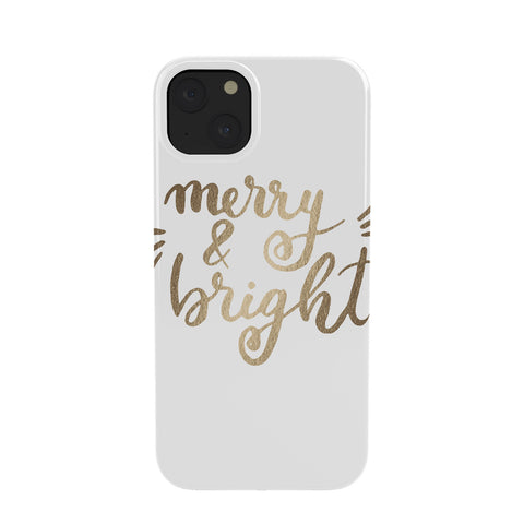 Angela Minca Merry and bright gold Phone Case