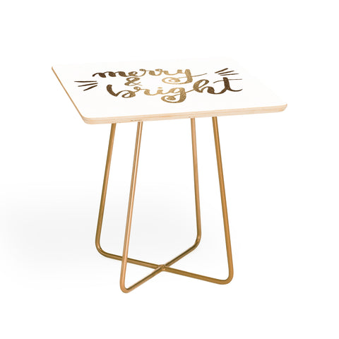 Angela Minca Merry and bright gold Side Table