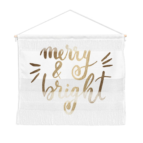 Angela Minca Merry and bright gold Wall Hanging Landscape