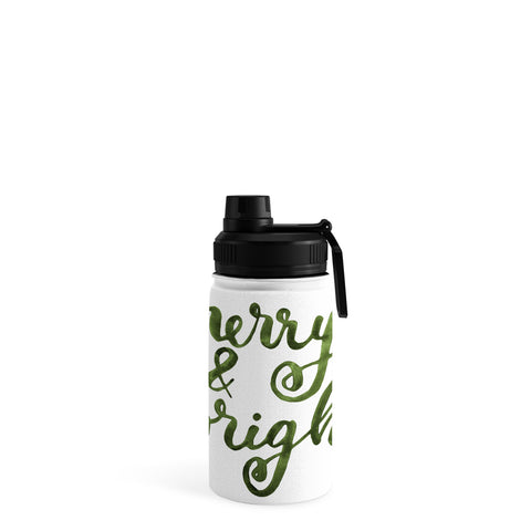 Angela Minca Merry and bright green Water Bottle