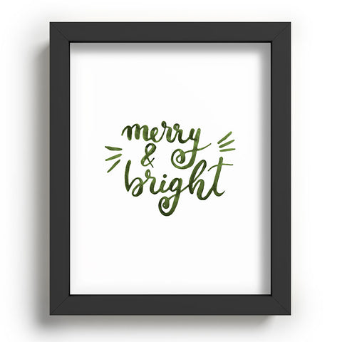 Angela Minca Merry and bright green Recessed Framing Rectangle