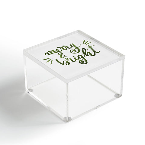 Angela Minca Merry and bright green Acrylic Box