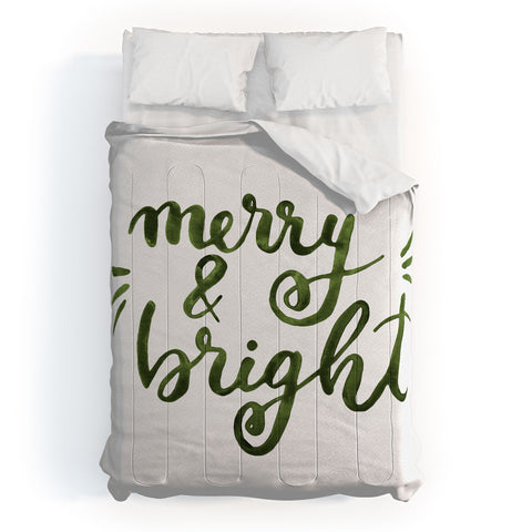 Angela Minca Merry and bright green Comforter