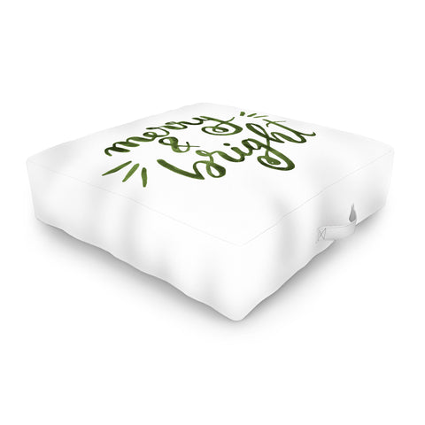 Angela Minca Merry and bright green Outdoor Floor Cushion