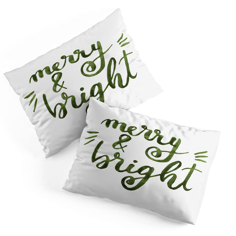 Angela Minca Merry and bright green Pillow Shams