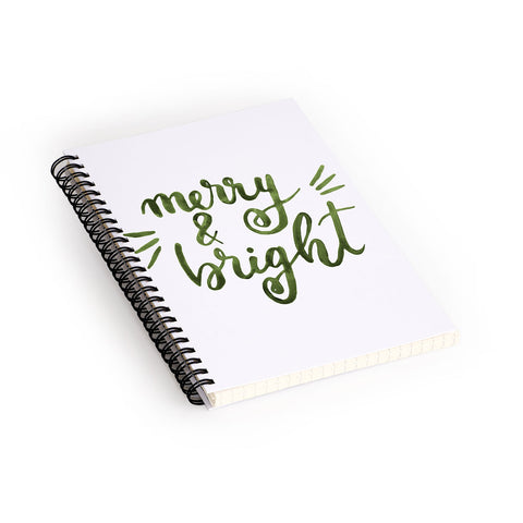 Angela Minca Merry and bright green Spiral Notebook
