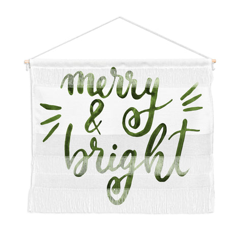 Angela Minca Merry and bright green Wall Hanging Landscape