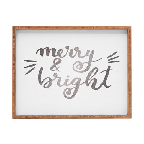Angela Minca Merry and bright silver Rectangular Tray
