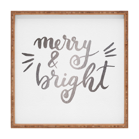 Angela Minca Merry and bright silver Square Tray