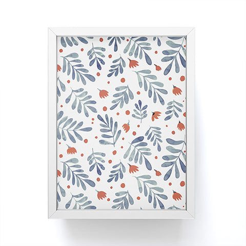 Angela Minca Neutral palette branches Framed Mini Art Print