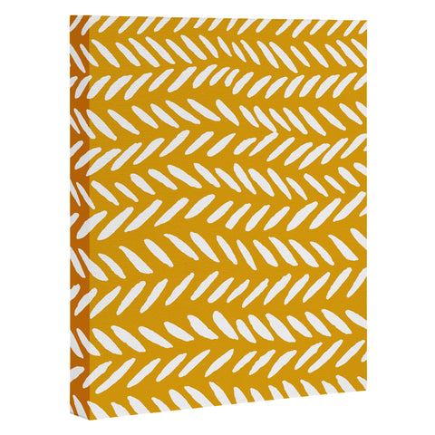 Angela Minca Ochre knitting pattern Art Canvas