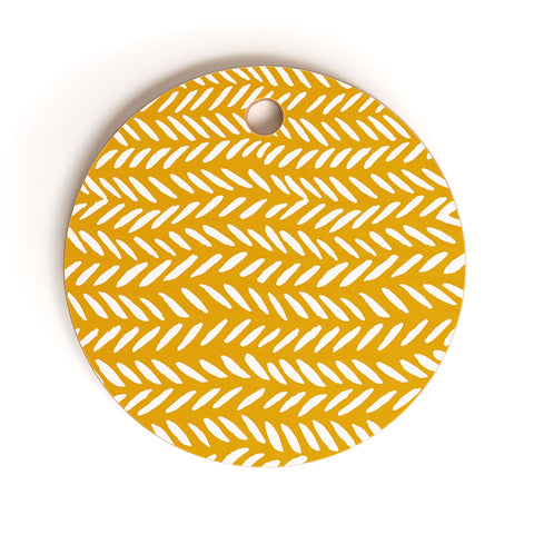 Angela Minca Ochre knitting pattern Cutting Board Round