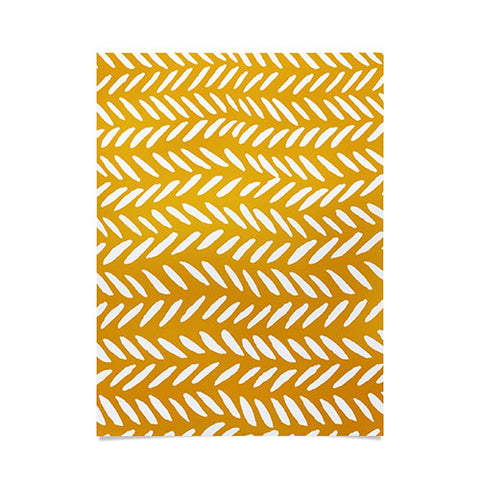 Angela Minca Ochre knitting pattern Poster