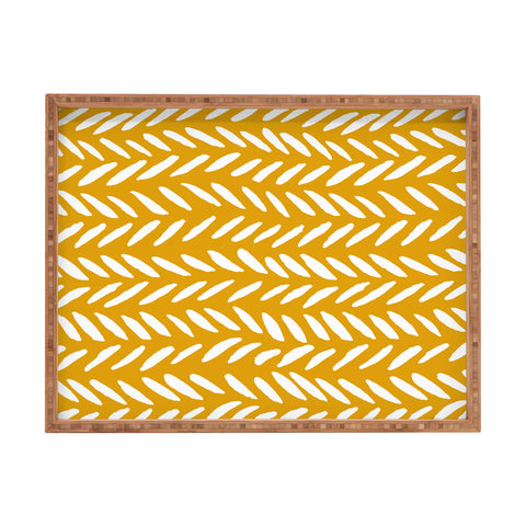 Angela Minca Ochre knitting pattern Rectangular Tray