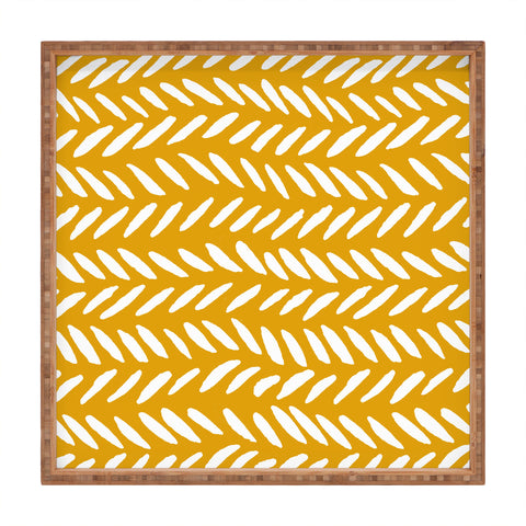 Angela Minca Ochre knitting pattern Square Tray