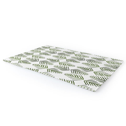 Angela Minca Pine trees green Area Rug