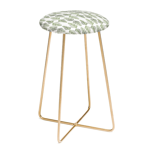 Angela Minca Pine trees green Counter Stool