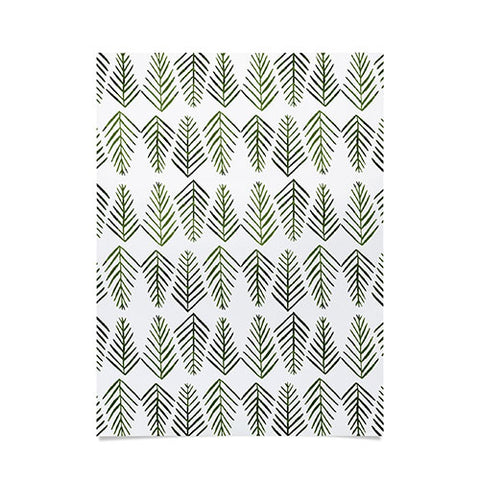 Angela Minca Pine trees green Poster